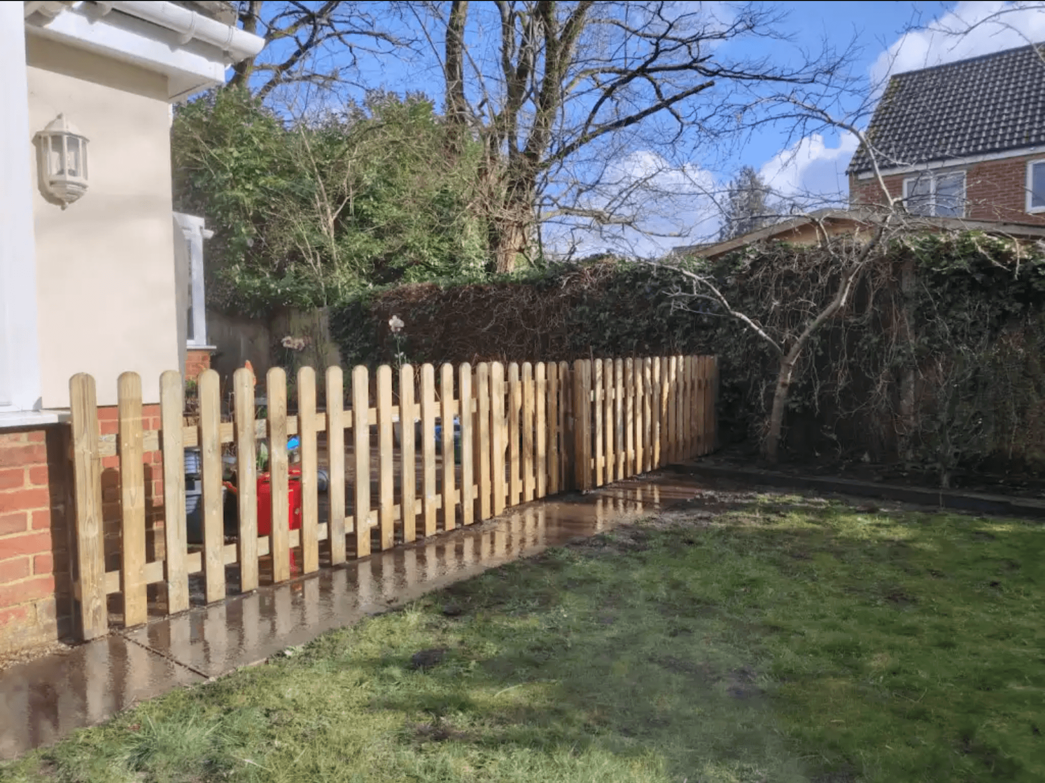 Expert fencing installation showcasing craftsmanship